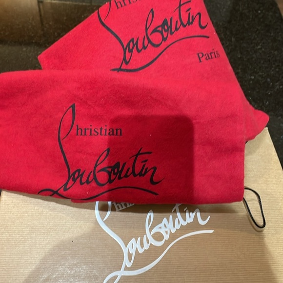 AUTHENTIC: Christian Louboutin Moulamax 100 Velours Bouquete size 37 - Picture 9 of 11